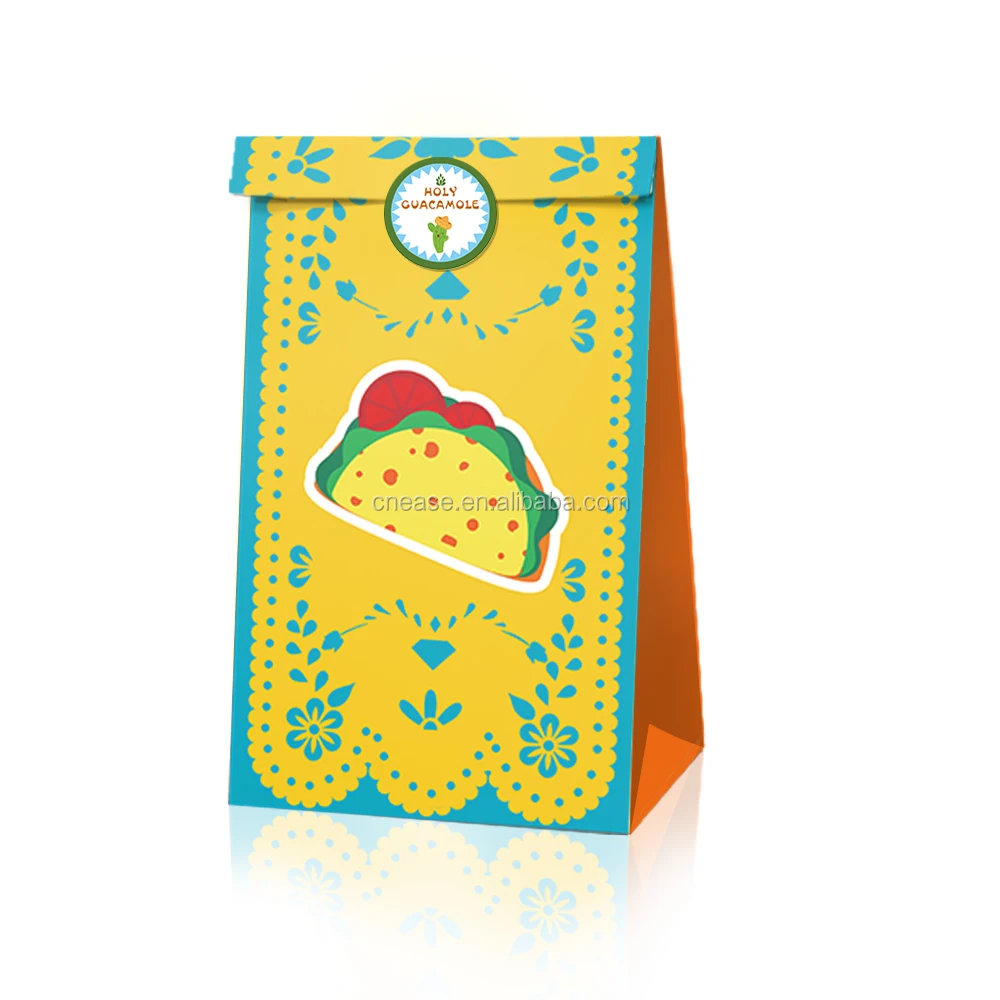 Lb004 Mexican Party Supplies Candy T Bags Birthday Party Bags Party Kraft Paper Bag Buy 9108