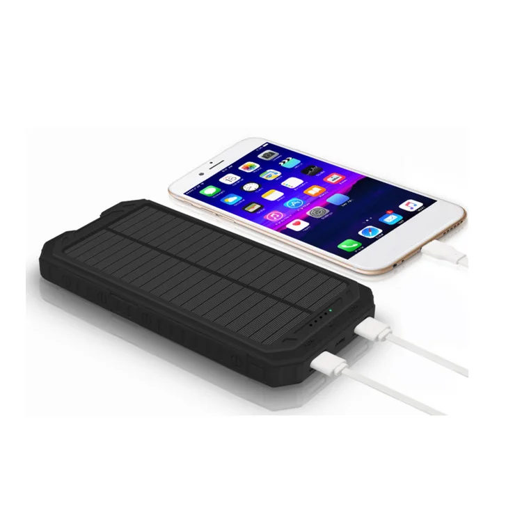 Slim Power Bank 20000mAh Waterproof Outdoor Solar Charger For Hiking Solar Power Bank - ANKUX.COM