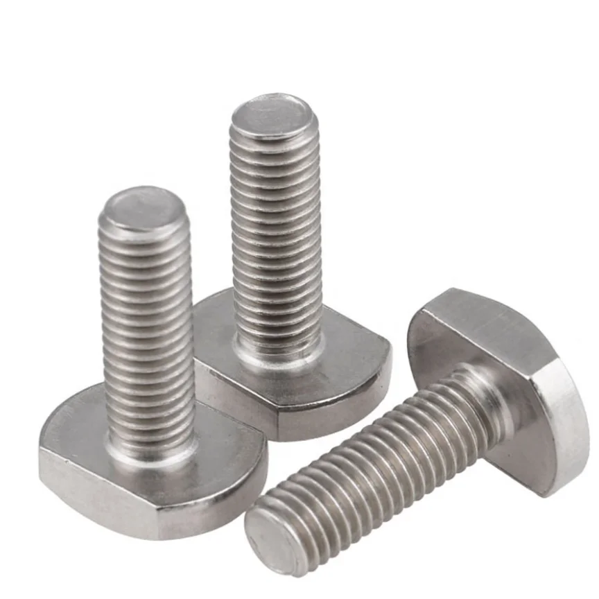 M5 M6 M8 Stainless Steel Bolts For Solar Tslot T Bolt T Screw Square