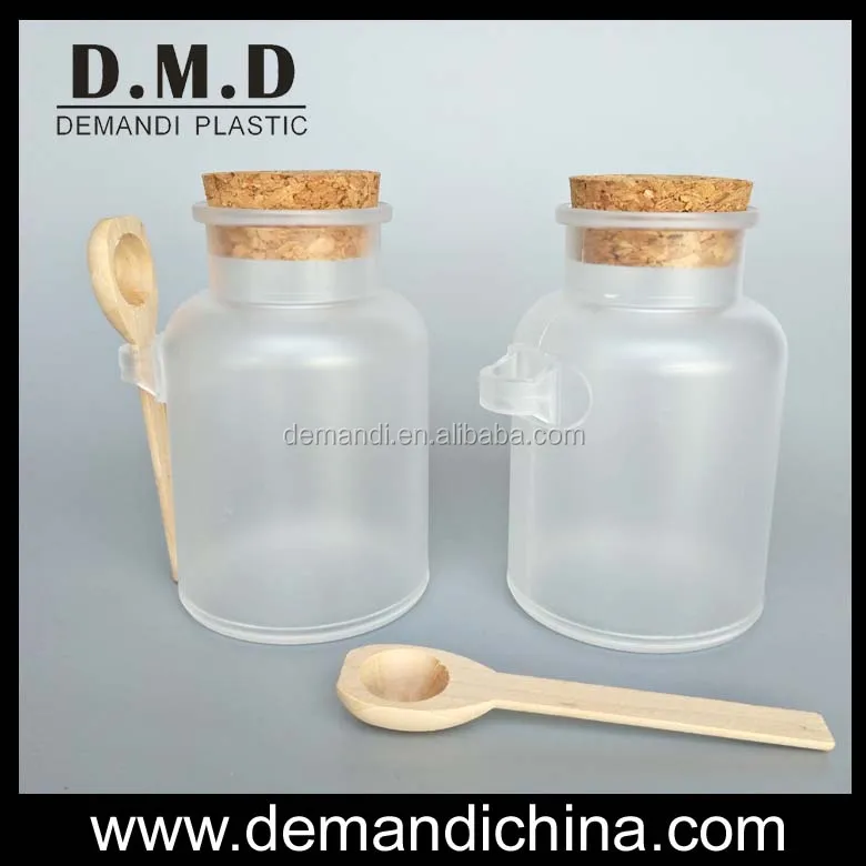 Plastic Empty 100g 200g 300g Bath Salt Jars / Body Scrub Bottle With