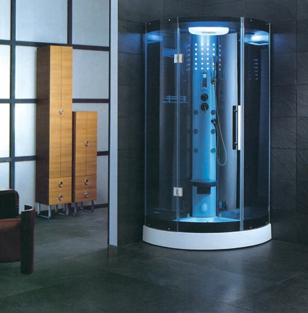 Chinese indoor enclosed square sauna steam shower room