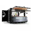 China stainless steel coffee shop kiosk decoration counter design