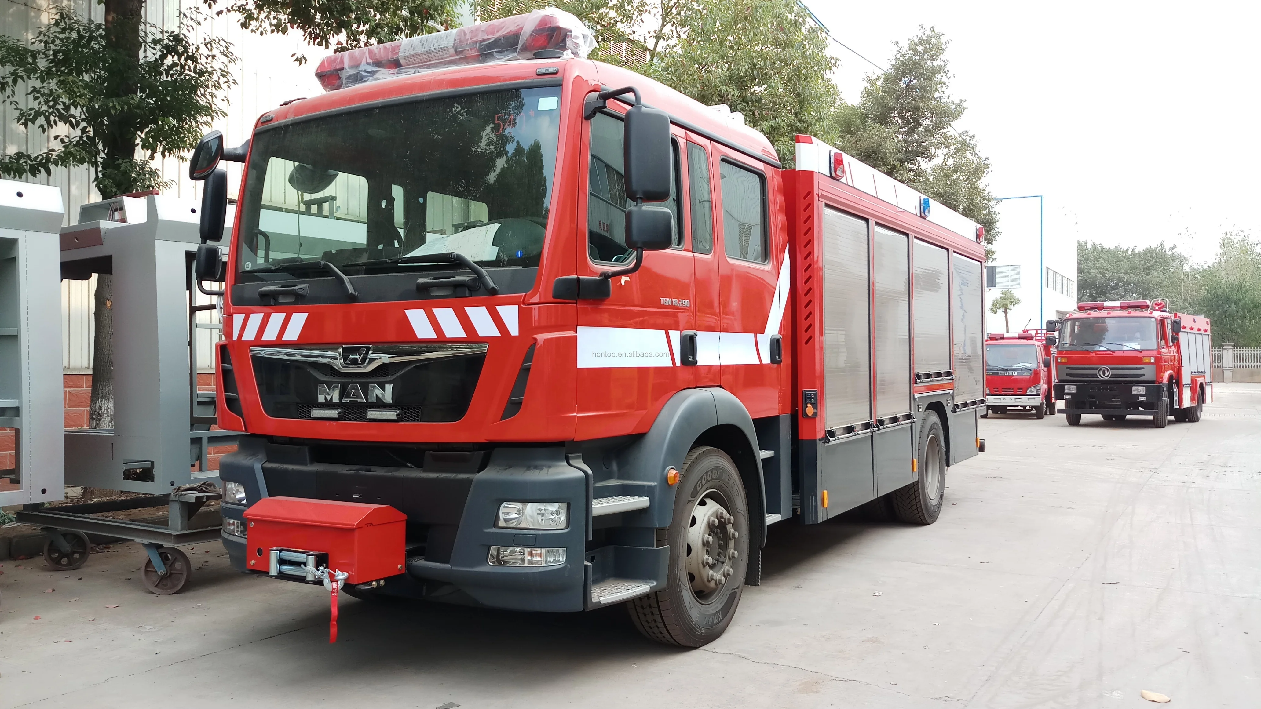 germany man cafs fire fighting truck for factory price sale