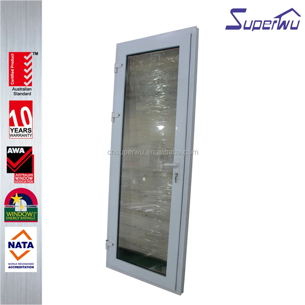 Hurrican proof double glass insulating glass aluminium casement door