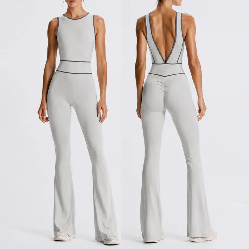 Flared Compression Jumpsuit