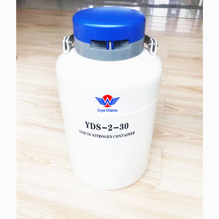 Liquid Nitrogen Container 2 Liter Dewar Flask Frozen Semen Tank For