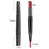 Wholesale Womens 2 In 1 No Logo Double-End Lasting Waterproof Lipstick Lip Pencil Set With Low MOQ Custom Logo