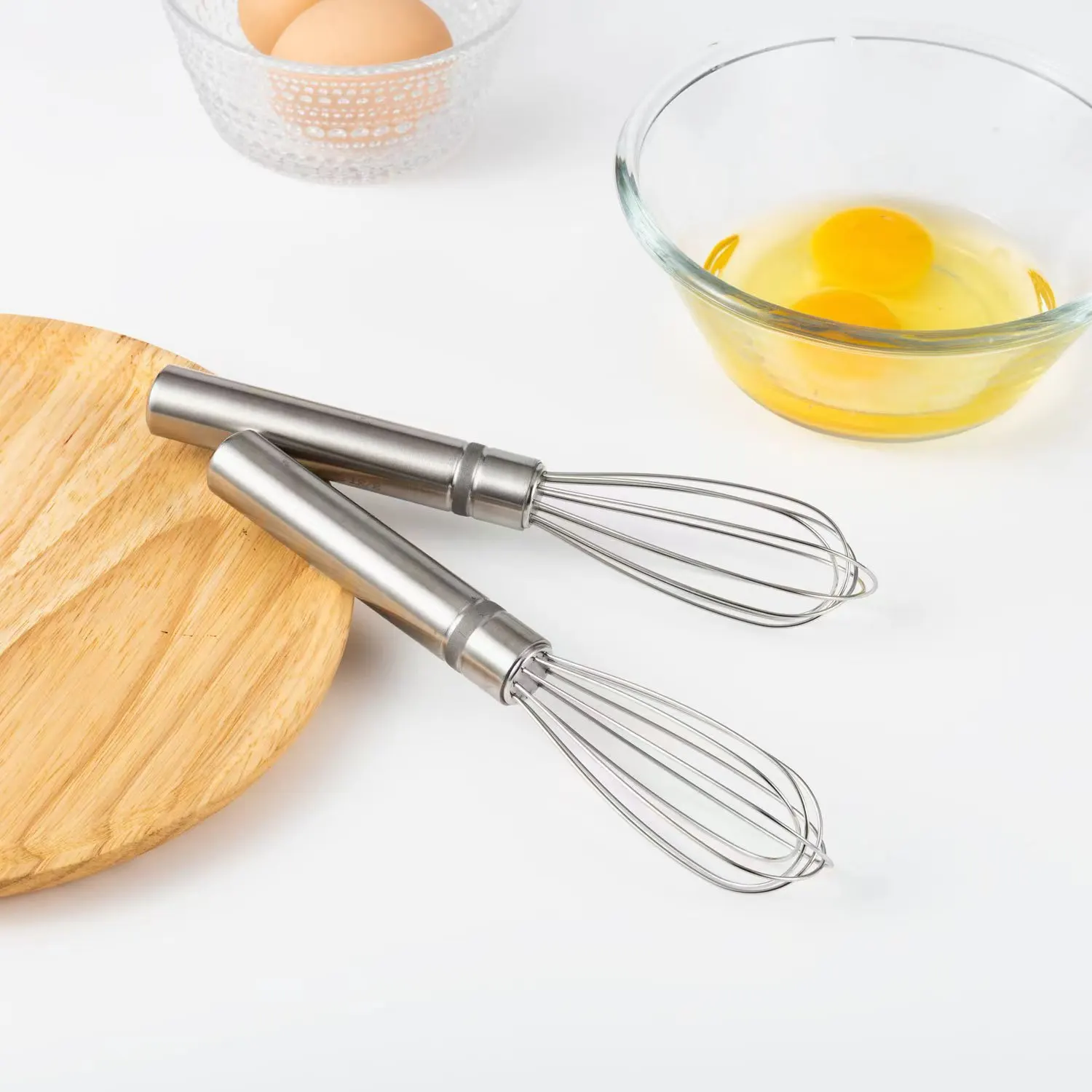 NEW Manual Kitchen Accessories 304 Stainless Steel Blending Whisk Wire ...