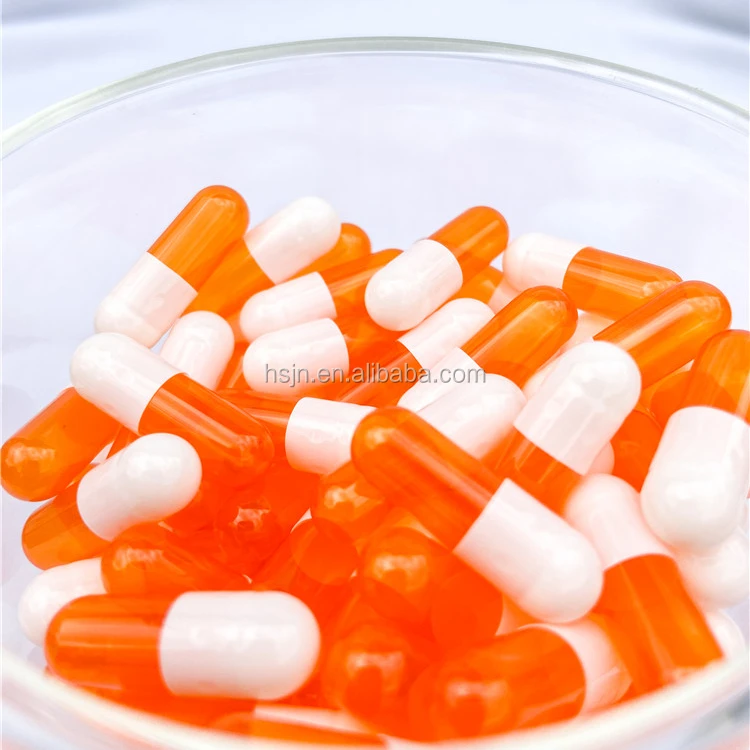 Separated empty capsules gelatin shell