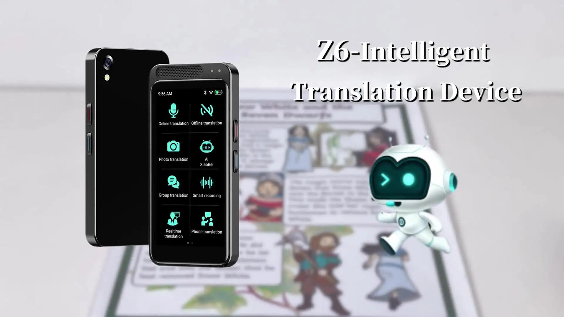 VORMOR Z6 Portable Voice Translator - Mini Smart Device with