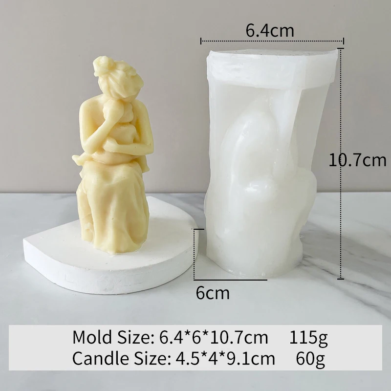 Dm570 Married Couple Pregnant Mother Holding Child Human Body Silicone