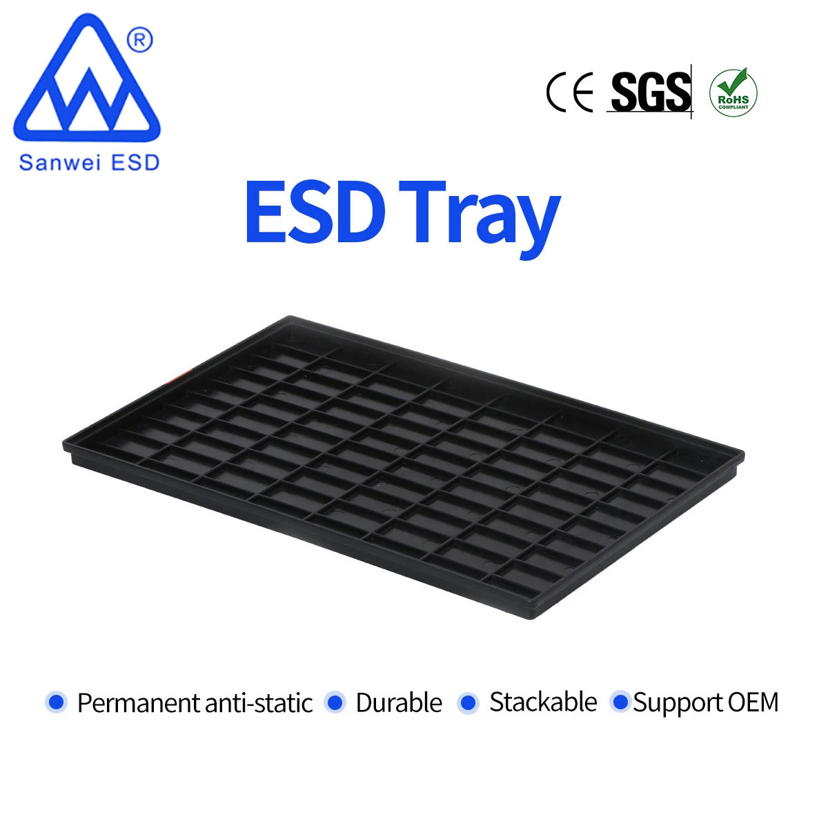 black electronic tray