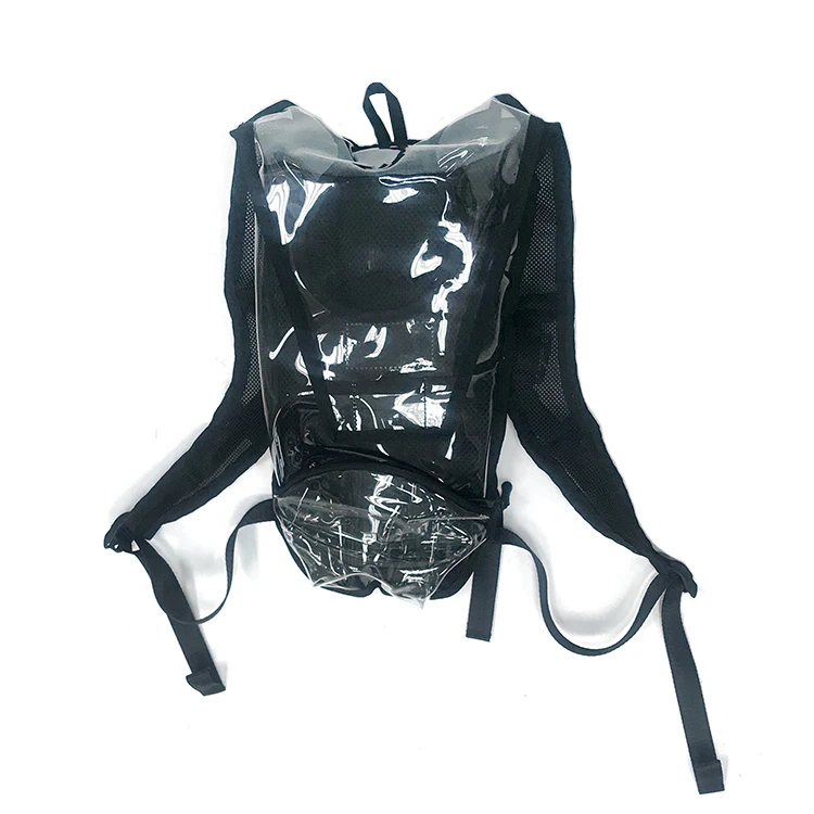 Clear Hydration Pack With 1.5l Bpa Free Bladder Water Backpack For
