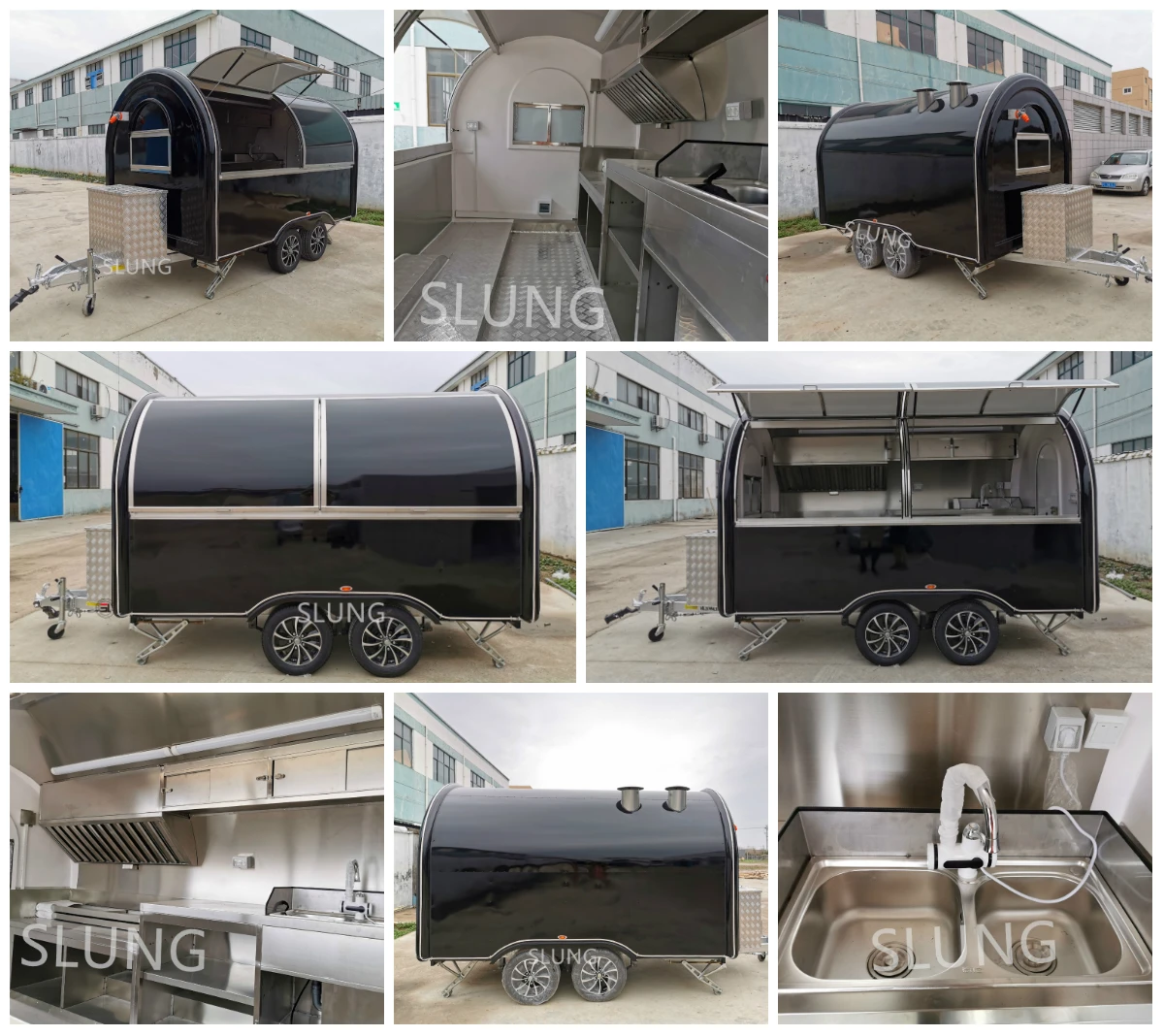 Customized high-quality European standard fast food truck, mobile coffee bar & store trailer manufacture