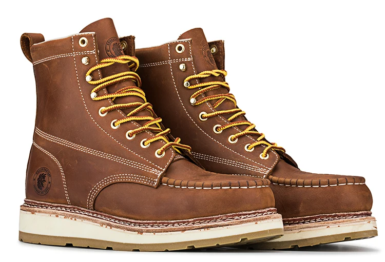 Rockrooster Goodyear Industrial Safety Boots 6 Inch Ankle Boots For Men Work Boot Steel Toe