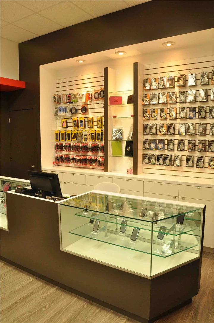 fashion cell phone store fixtures displays custom
