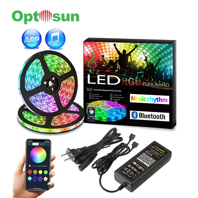 High quality living room decoration 220v rgb led double strip remote controller