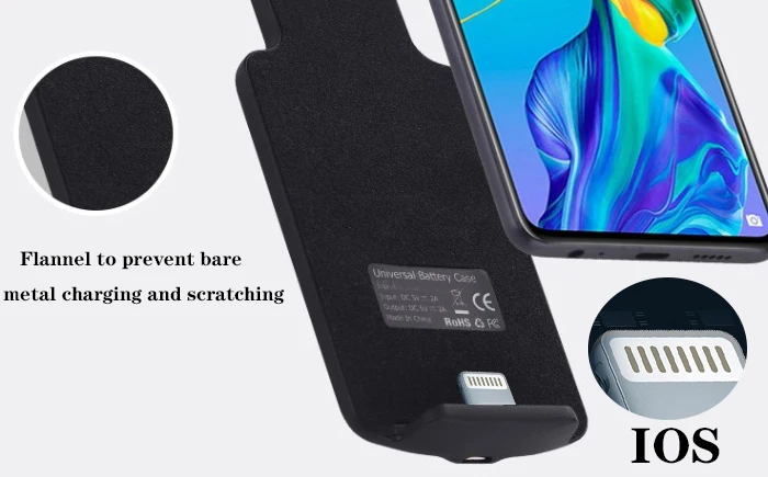 Universal high quality 5000mAh capacity mobile phone universal battery box for iphone - ANKUX.COM