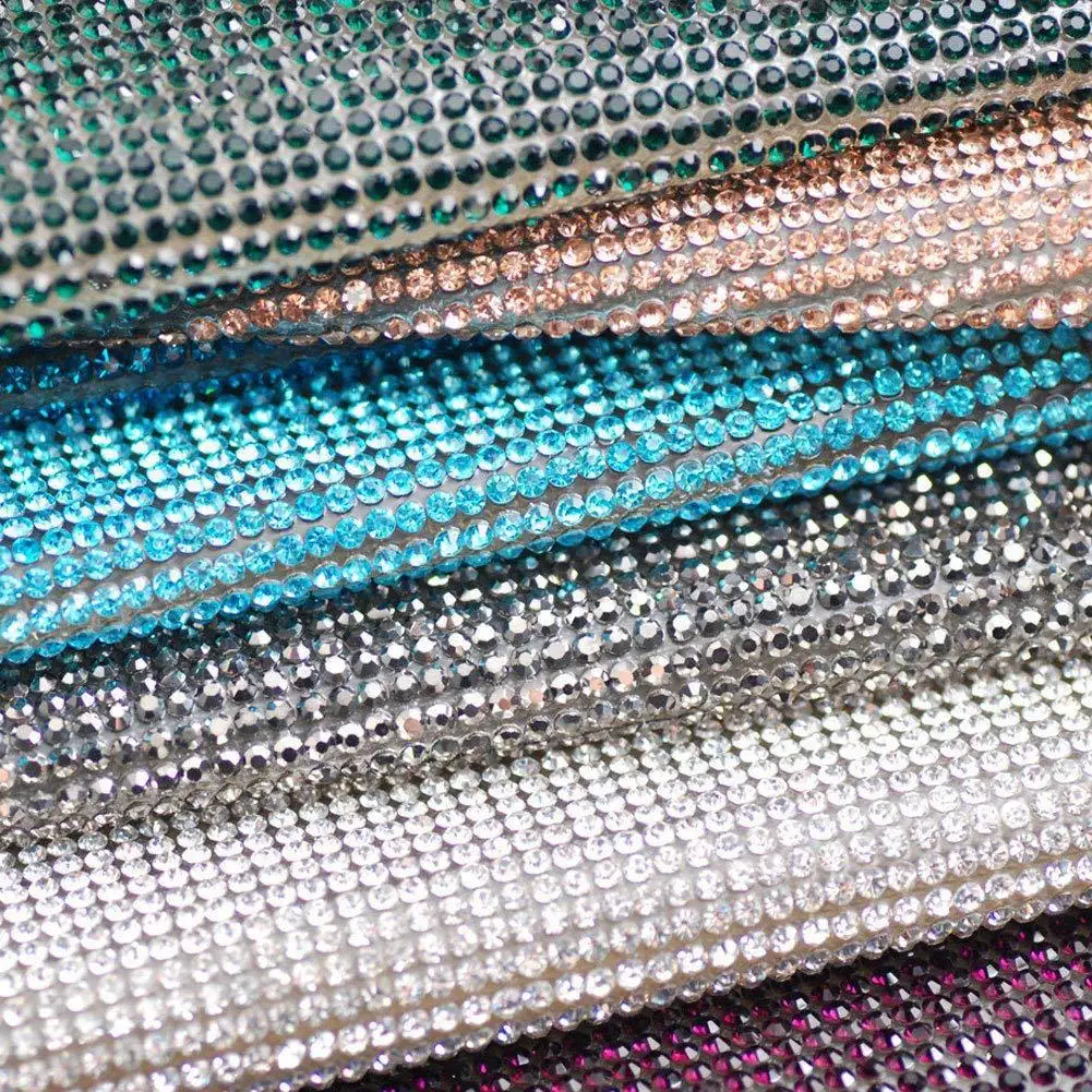 Bling Self Adhesive Crystal Trimming Decoration Hot Fix Rhinestone
