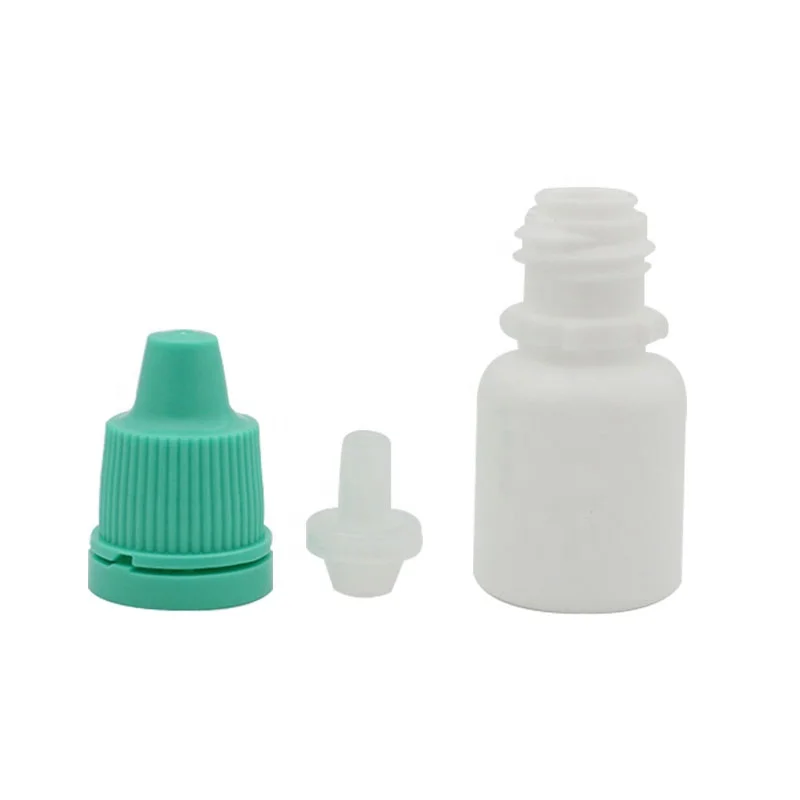 Sterile White Green Pe 5ml 10ml Plastic Eye Drops Container Dropper