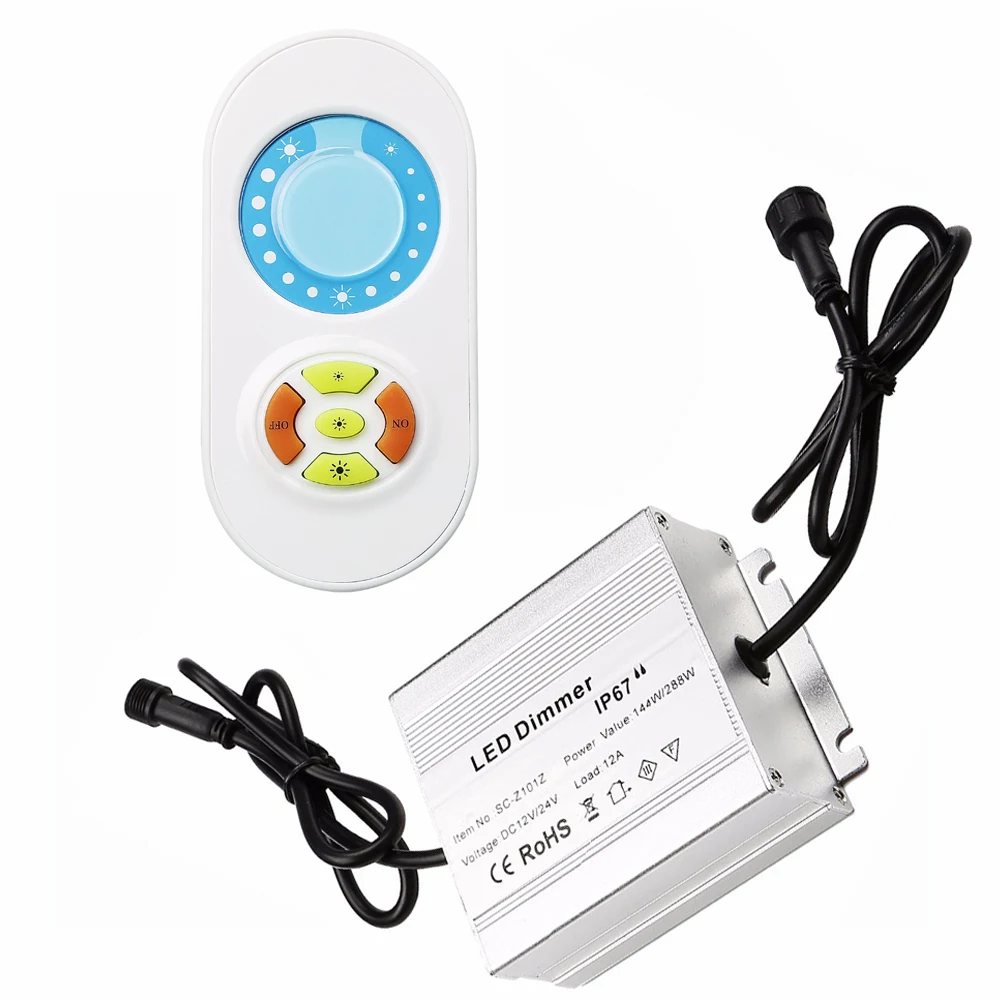 RF Wireless Waterpoof IP67 216W Input DC12V LED RGB Controller Outdoor Used for Deck/Inground/Underground/Step Light Controller