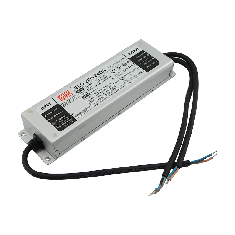 Mean Well ELG-300-24A 5 Years Warranty 24V 300W Constant Voltage For Led Lighting Blank A B Ab Dali Optional Led Driver