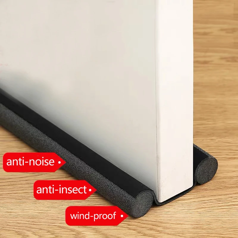 Foam Door Bottom Sweep Flexible Seal Strip For Door Adjustable Double