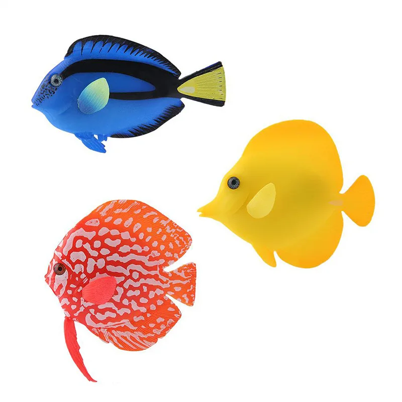 
Lifelike Plastic Artificial Moving Floating Fishes Ornament Decorations for Aquarium Fish Tank 