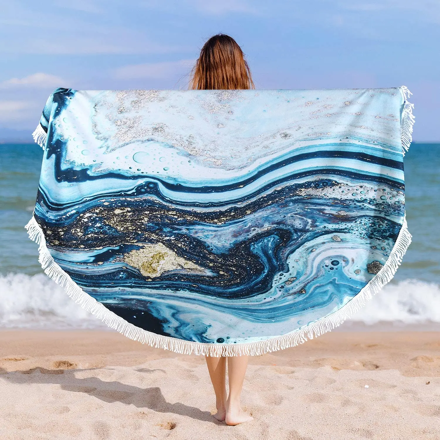 round beach towel 