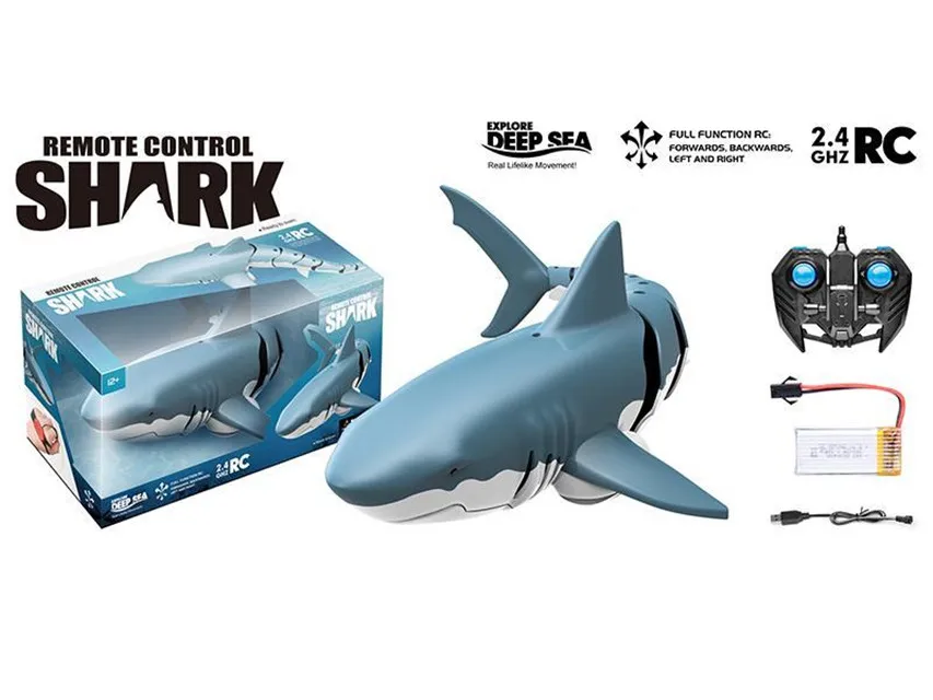 2.4g Aquatic Electric Animal Waterproof Rc Shark Radio Control Toys ...