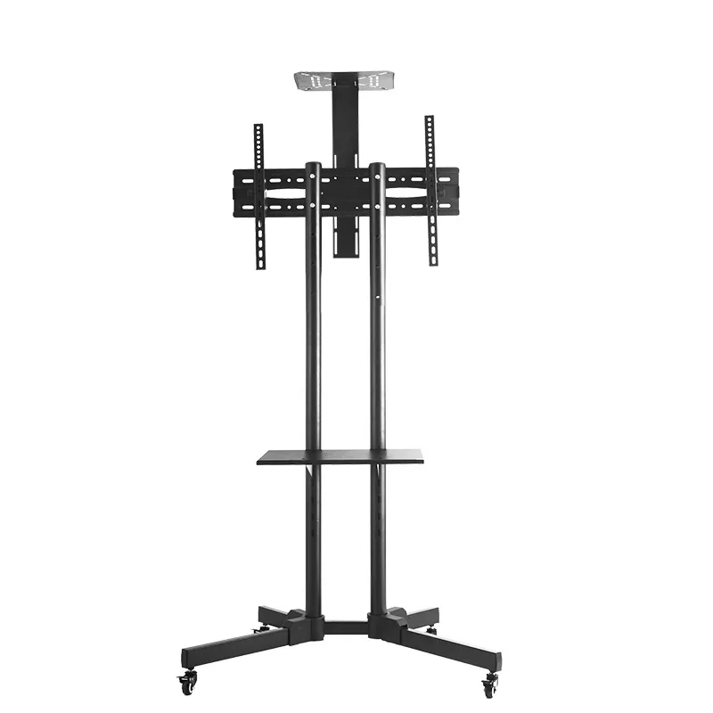 3265 Inch Rolling Tv Stand Floor Mobile Cart With Laptop Shelf/tray