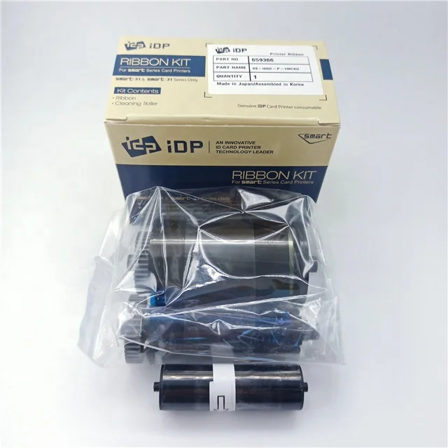 Idp Smart Ymcko Color Ribbon 659366 For Idp Smart 31 Or 51 Id Card ...