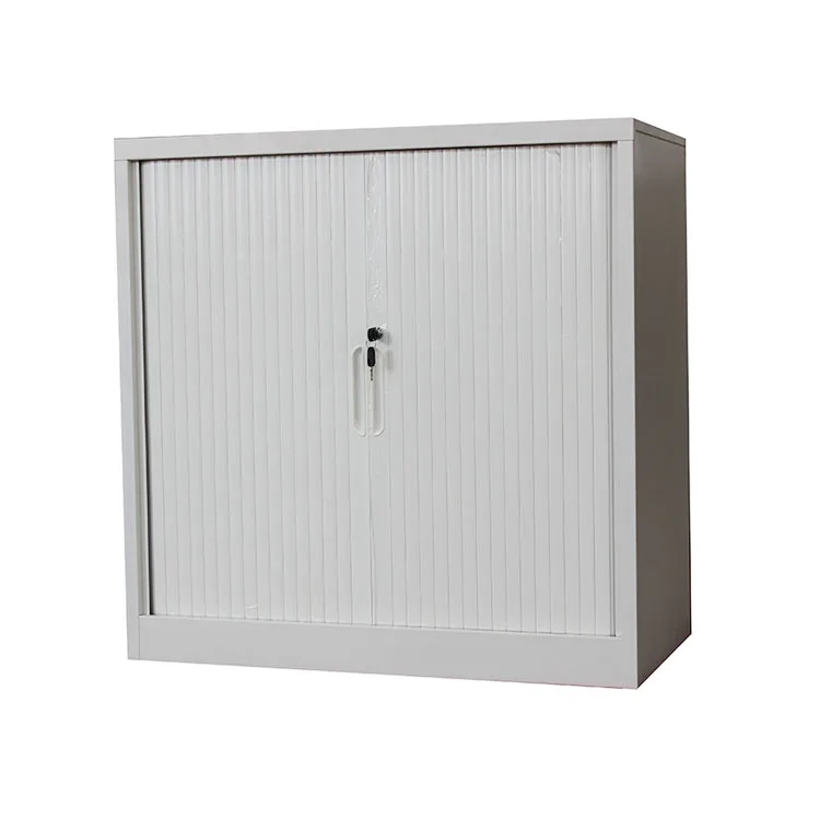 Classic Office Furniture Half Height 2 Door Metal Plastic Shutter