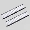 Conveyor roller side guards, sideflexing roller side guides