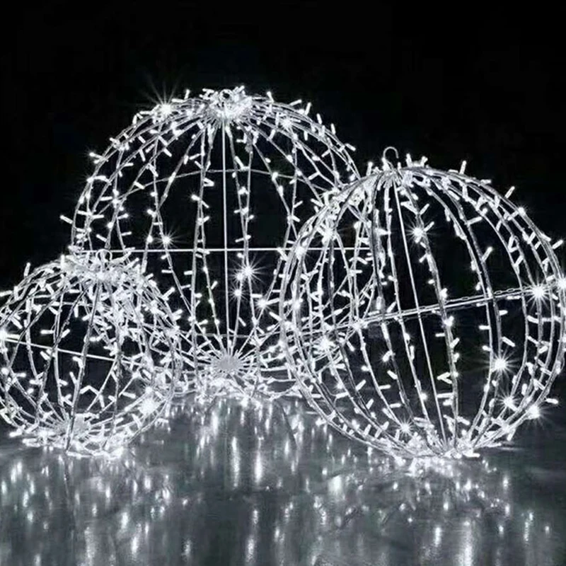 waterproof garden giant light led fairy ball light outdoor christmas decoration led lights