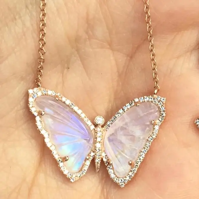 Wholesale New Trending Fashion Good Filled Sea Shell Bling Butterfly