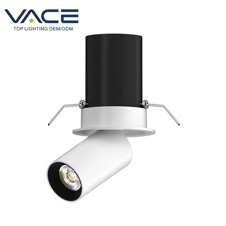 VACE New Model Die-casting aluminum round & square Dimmable COB 25W LED Grille recessed light