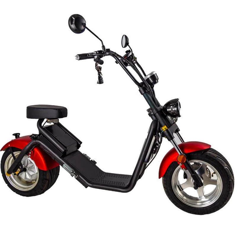 factory direct electric citycoco scooter mobility motorcycle 1500W remove battery mobility two seat bicycle EEC COC