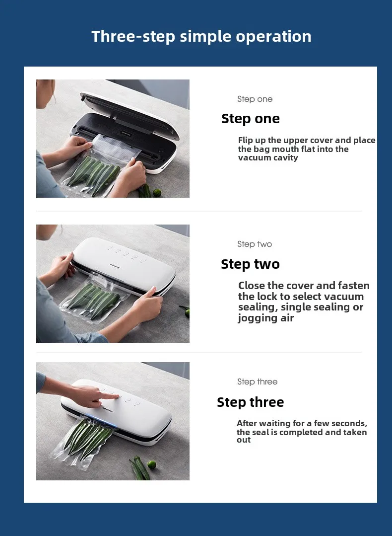 Automatic Portable Mini Handheld Vacuum Sealer Machine Eco-friendly Plastic 500ml Capacity Overheating Protection for Household