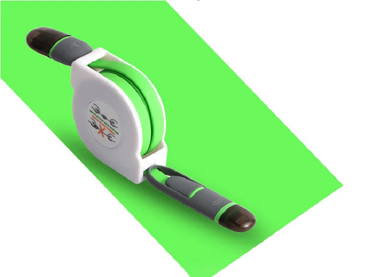 Factory directly 2 in 1 USB cable micro data cable OEM retractable usb cable - ANKUX.COM