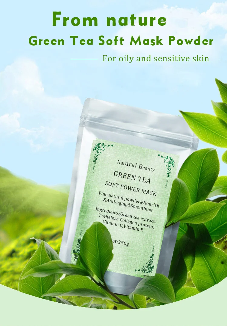 Green Tea peel off seaweed powder mask in Facial Treatments