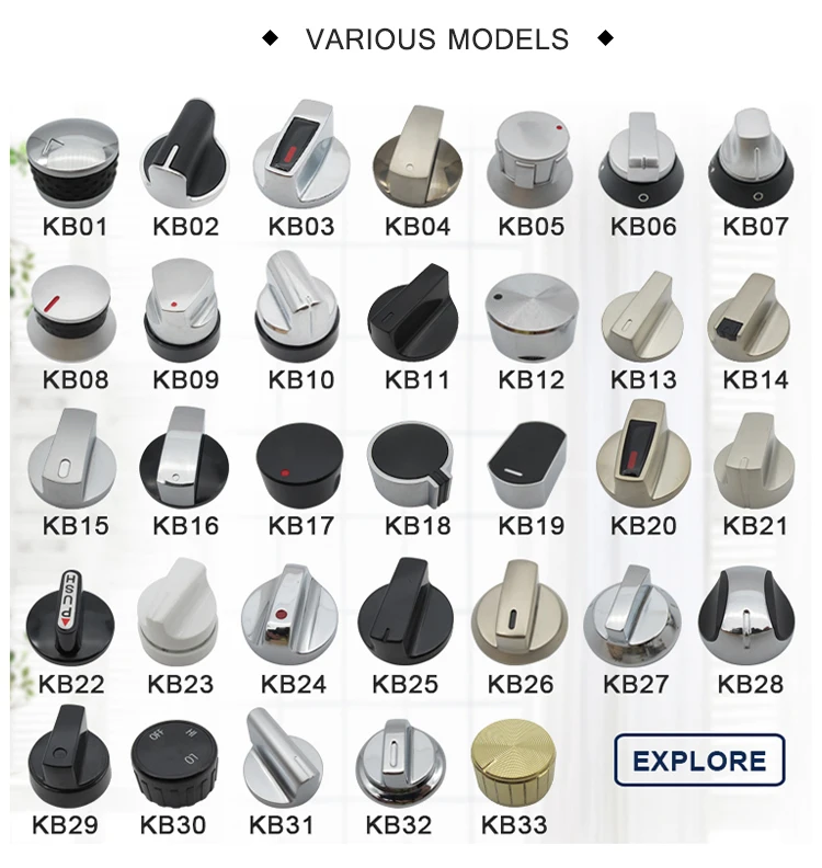 6mm 8mm Gas Stove Knob,Cast Alloy Bakelite Oven Knob With Oem China