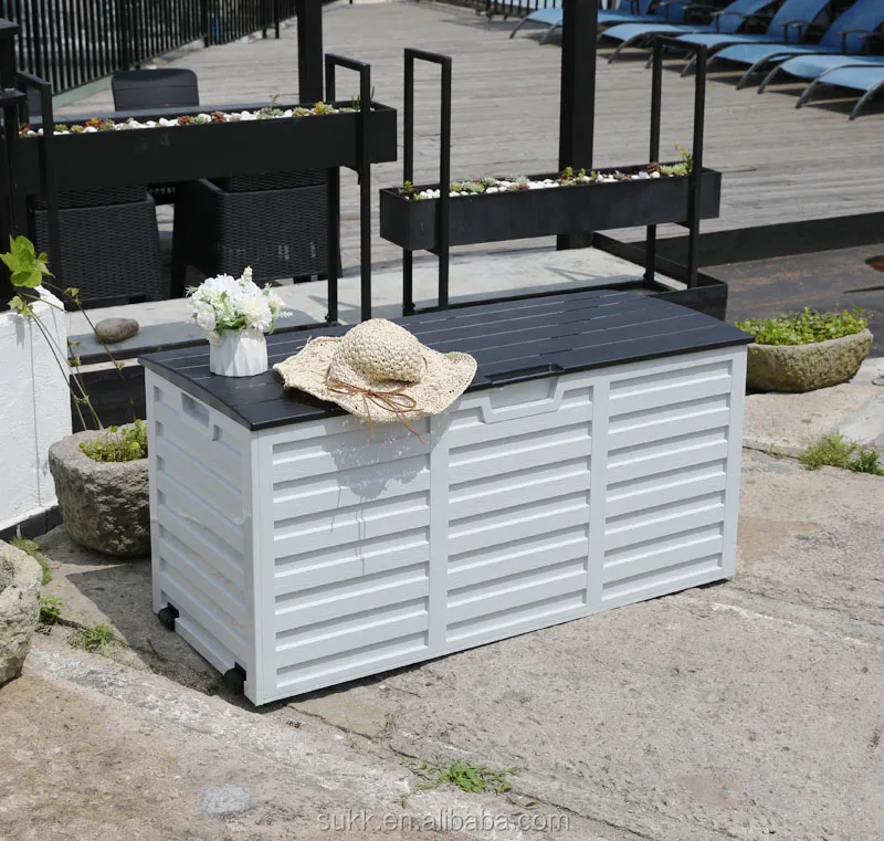 265l/70gal Allweather Use Outdoor Plastic Garden Deck Storage Box