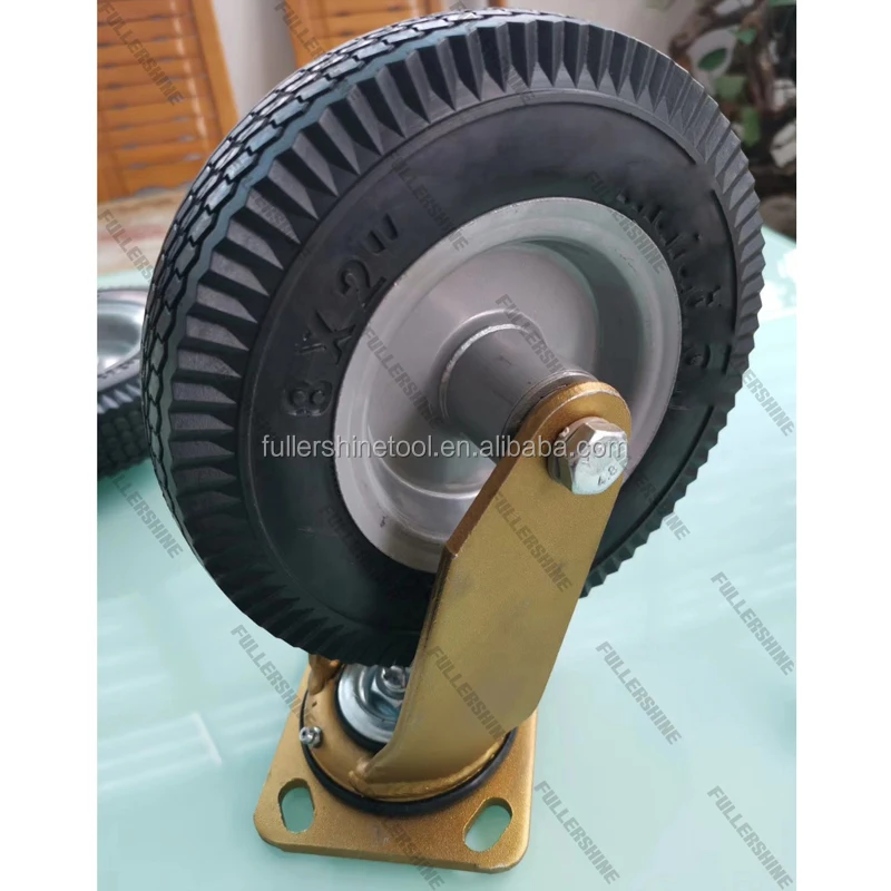 10 Inch 4.10/3.504 Stainless Steel Rim Pneumatic Air Rubber Wheel