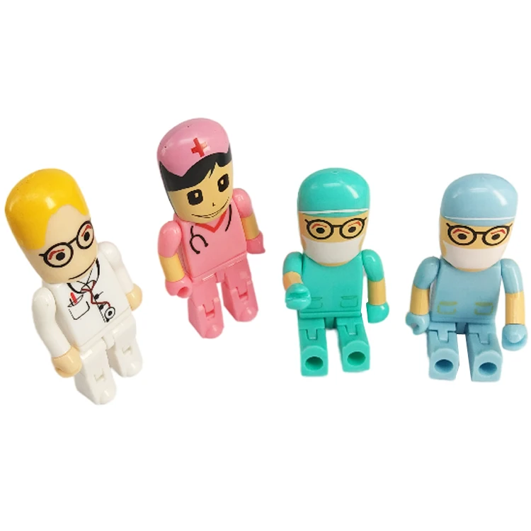 Wholesale Hospital Gift Memory Stick Cartoon Doctor Nurse Usb Flash Drive 2GB 4GB 8GB 32GB 64GB 16GB Pen Drive Memorias Pendrive - ANKUX.COM