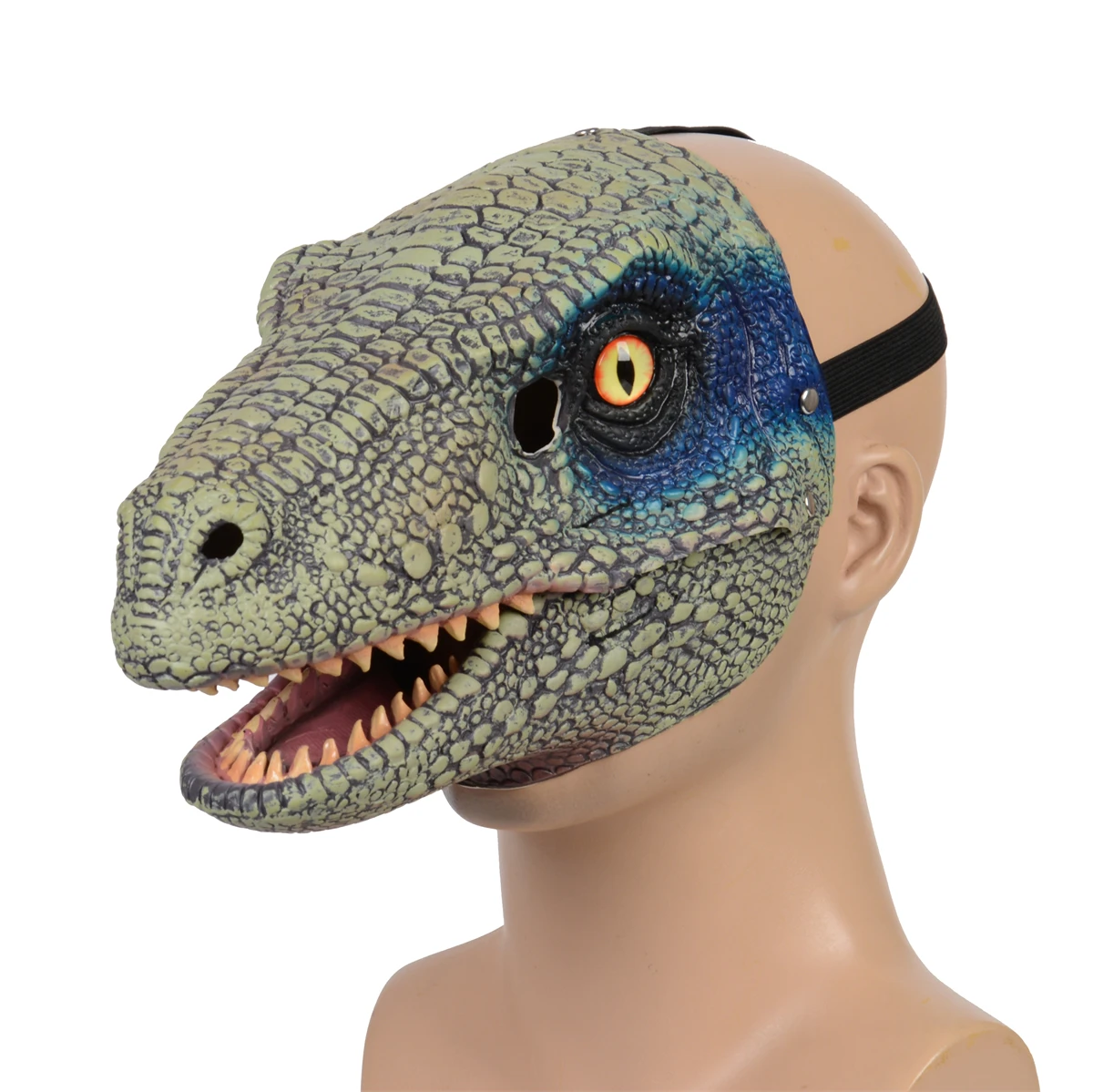 Realistic Kids Dinosaur Mask Halloween Latex Headgear Cosplay Dinosaur ...