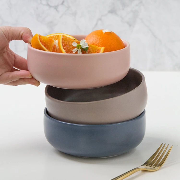 1Modern design nordic style deep blue matte cheap big bowls ceramic salad bowl (18).jpg
