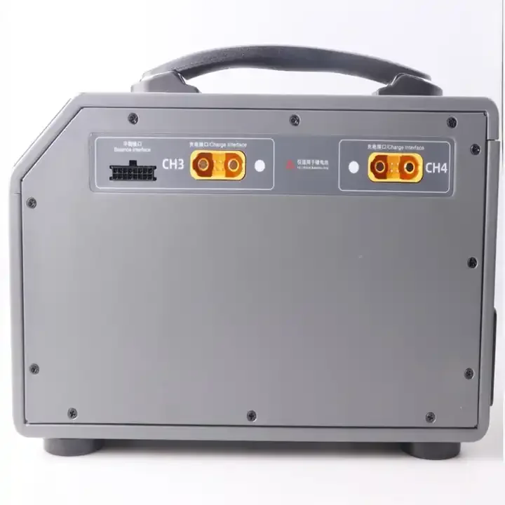 U6Q 50A 2400W 4 channels agriculture drone charger Lithium battery 15 minutes full charger Lipo fast charger details