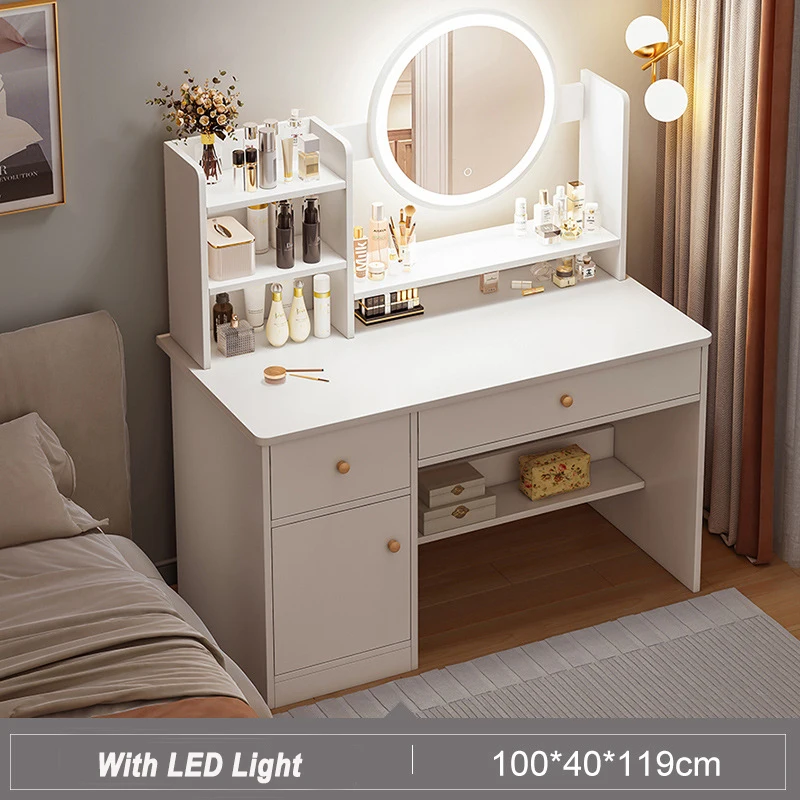 Factory Price Makeup Vanities Table Set With Led Mirror Vanity Desk For
