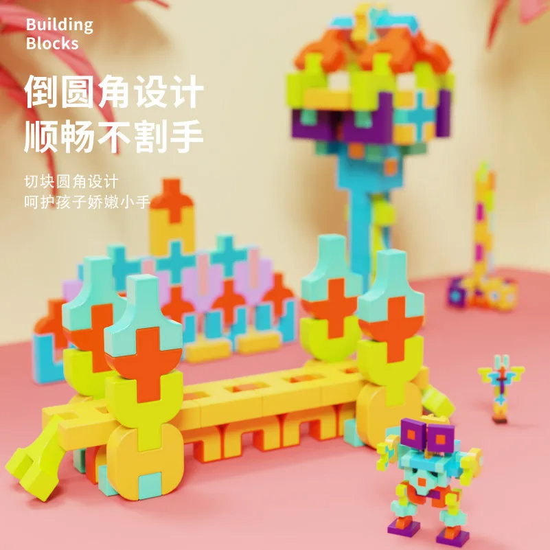 Variety Of Building Block Shapes,Antiswallowing Children's Development